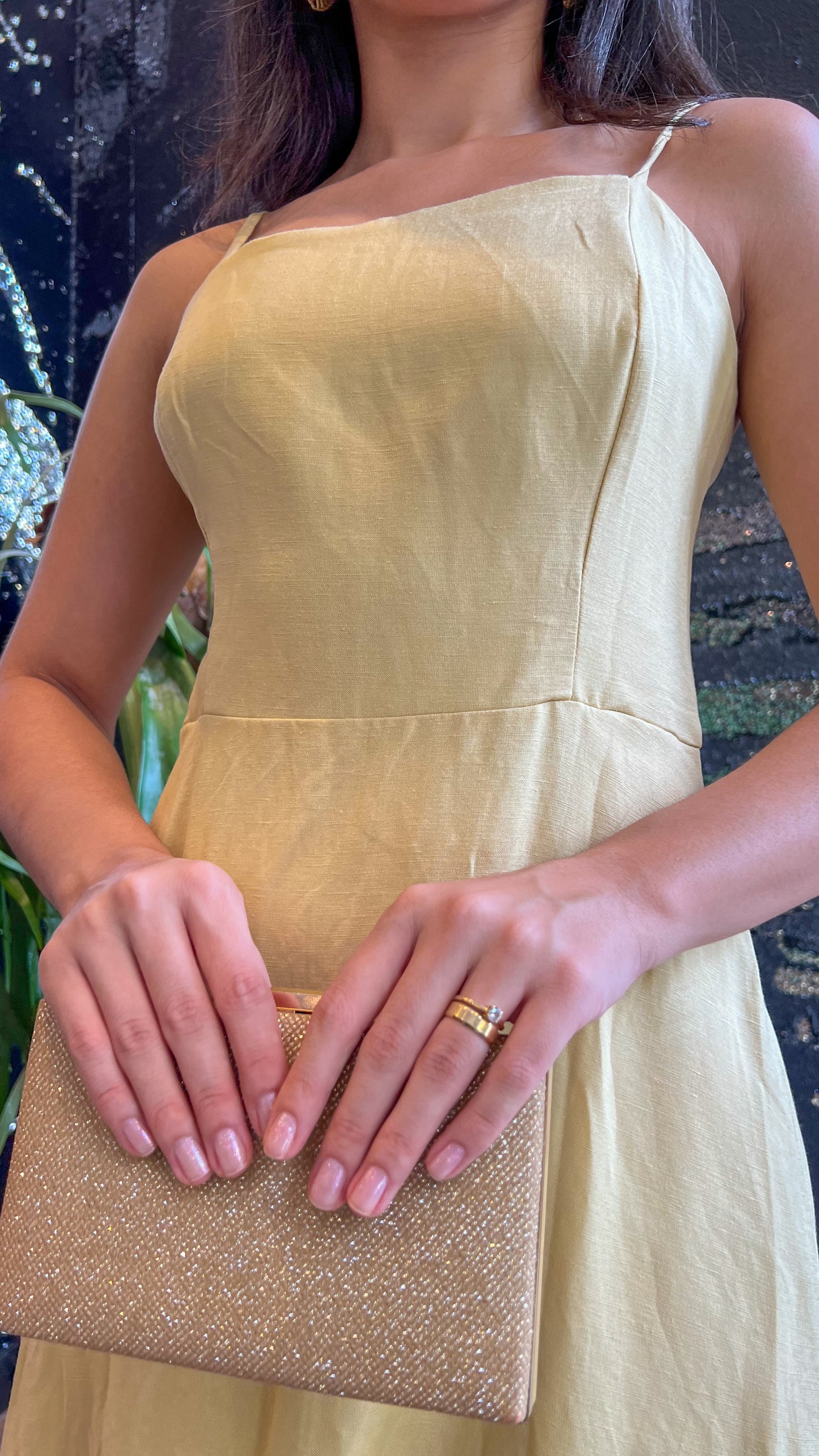 Vestido longo amarelo Ton