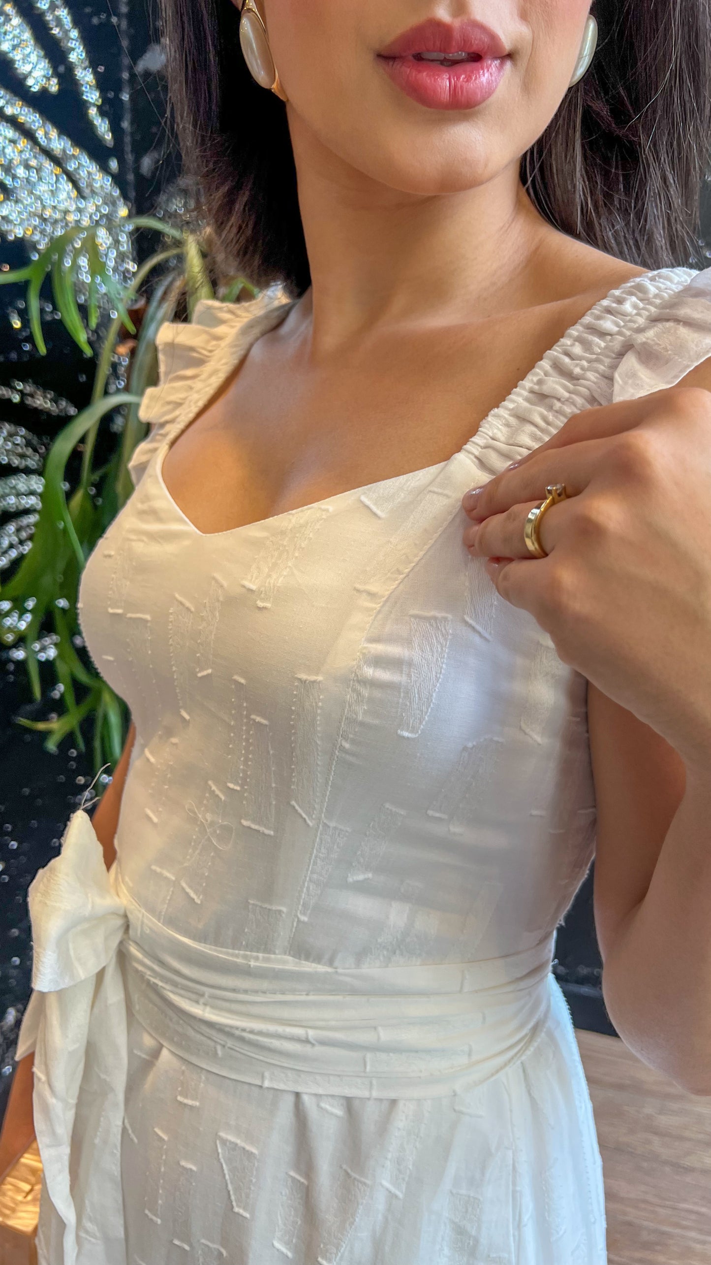 Vestido Longo branco Cristina