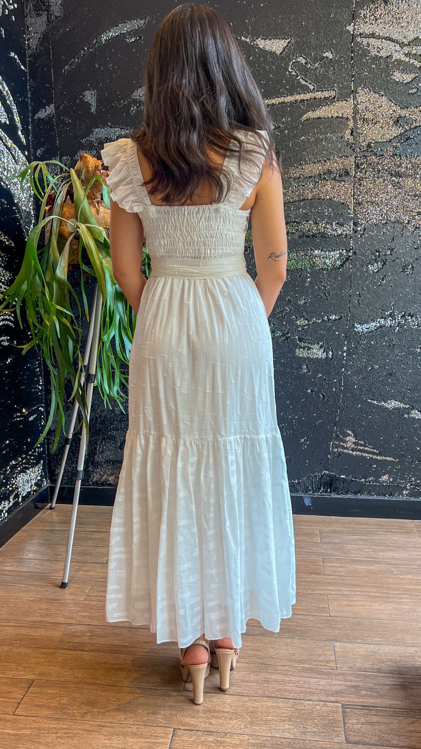 Vestido Longo branco Cristina