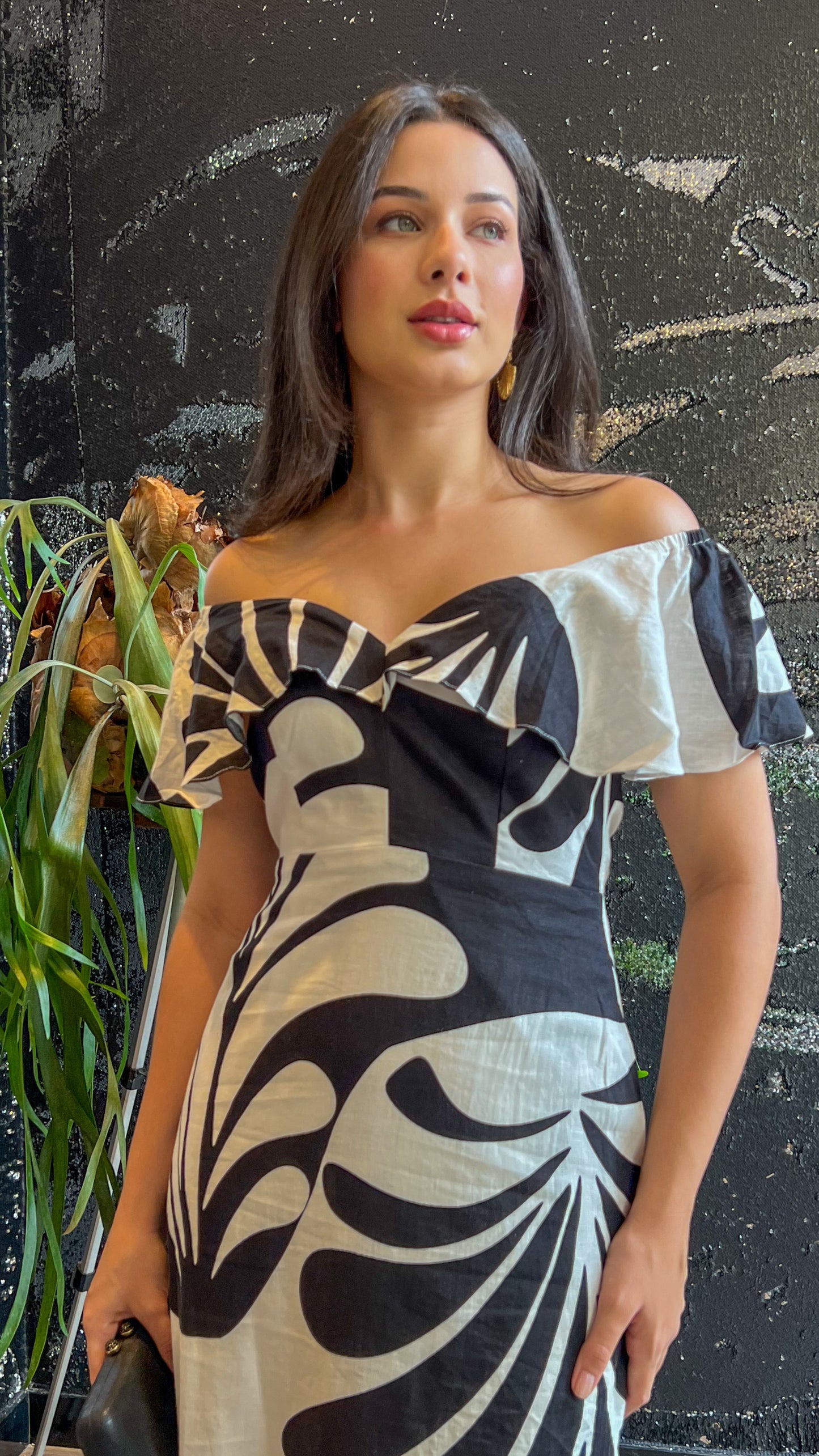 Vestido Longo estampado Helena