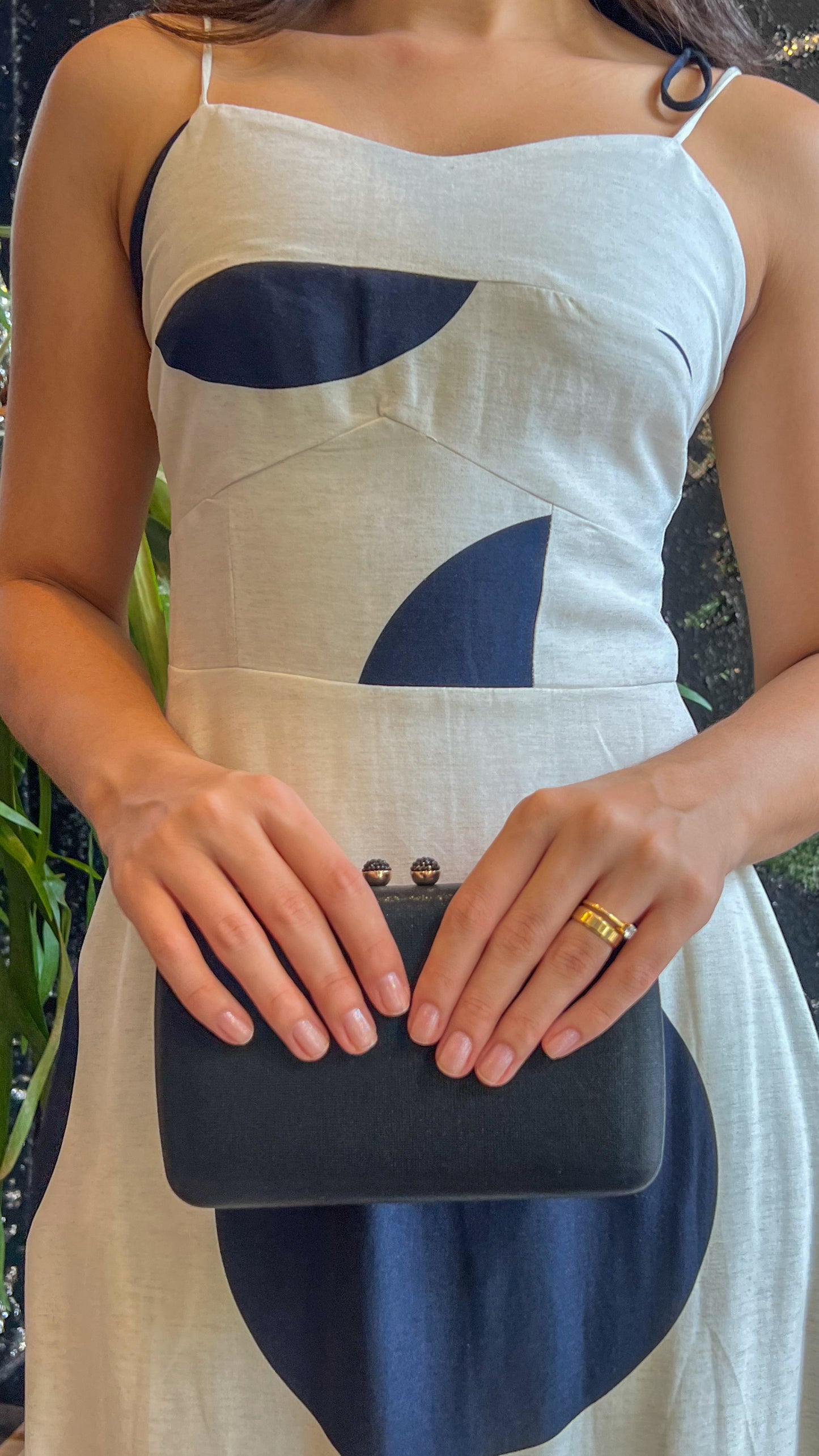 Vestido longo de alça Fernanda