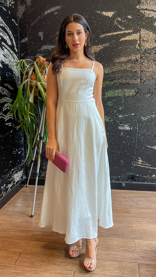 Vestido Longo branco Mariana